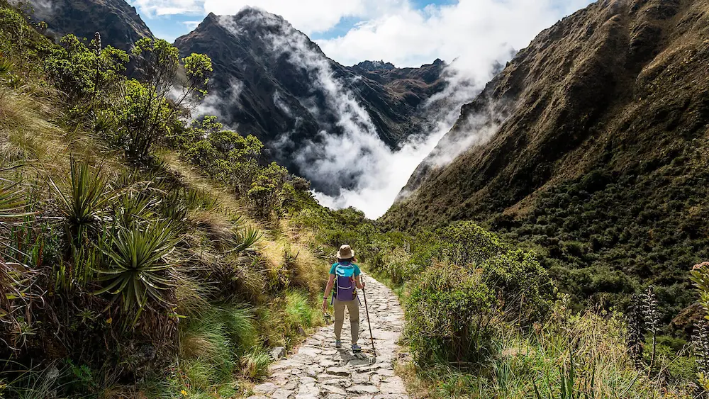 Turismo en Cuzco durante el año nuevo, camino inca